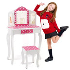 Table de Maquillage en Bois pour Enfants