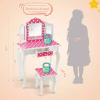 Table de Maquillage en Bois pour Enfants