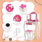 Table de Maquillage en Bois pour Enfants