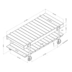 Table basse industrielle